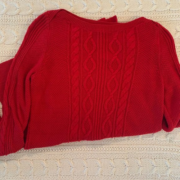Red Crown & Ivy Long Length Sweater - Picture 1 of 7